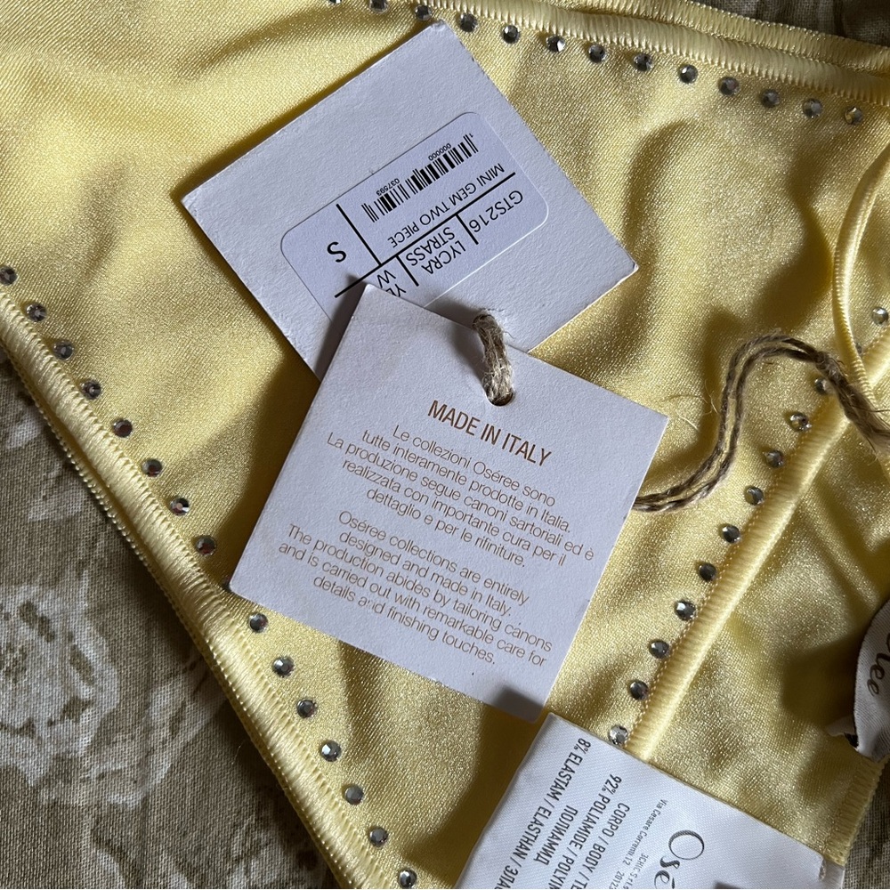 NWT Oseree Light Yellow Bikini Set - Picture 7 of 8